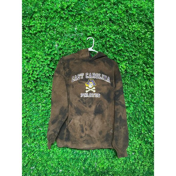 Vintage Acid Wash East Carolina Pirates Hoodie, Adult Mens XL(Fits like Mens LG) - Picture 1 of 2